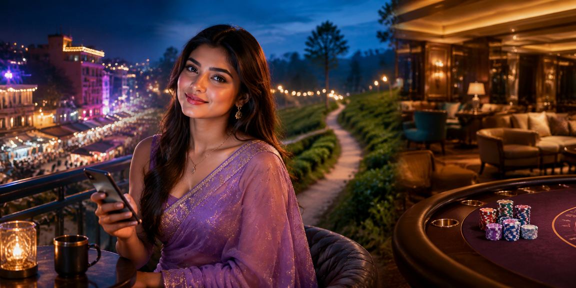 খুলনায় চা বাগানের পরিবেশে মোবাইলে ক্যাসিনো অ্যাপ ব্যবহার করছেন একজন ব্যবহারকারী