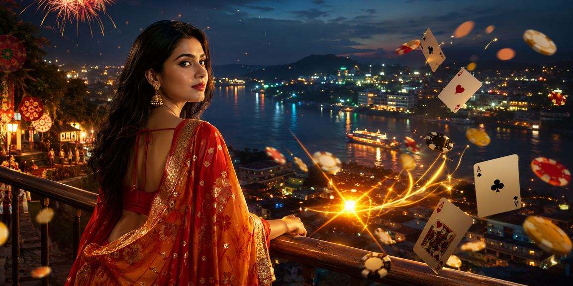 রাঙামাটিতে পহেলা বৈশাখে পোকার গেম উপভোগ করছেন একজন ব্যবহারকারী