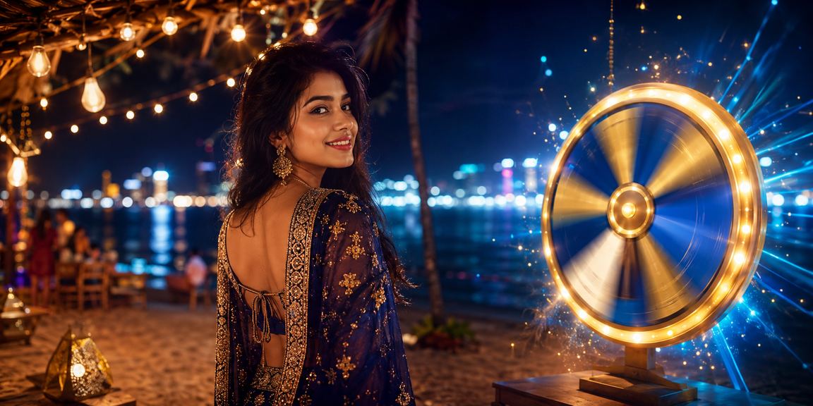সেন্ট মার্টিনের সৈকতে রুলেট গেম উপভোগ করছেন একজন ব্যবহারকারী